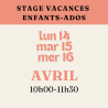 stage vacances enfants-ados